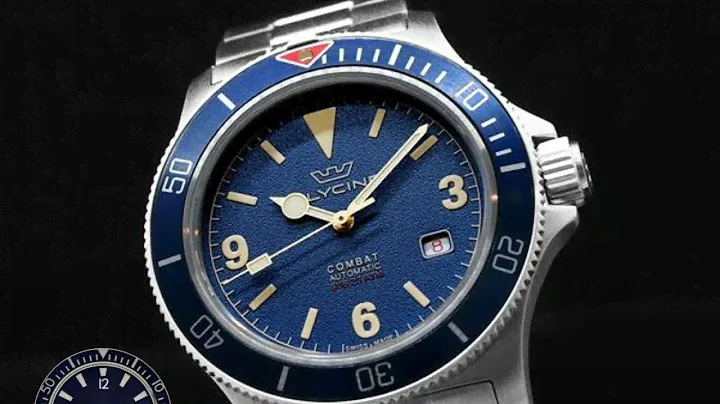 Unboxing Glycine Combat Sub Vintage Blue Watch