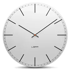 Часы настенные 75 см, белые, алюминиевые, LEFF