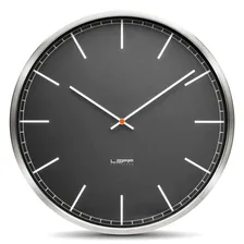 Часы настенные 55 см, черные, LEFF