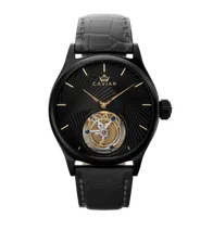 Часы ручной работы «Black & Gold Tourbillon»