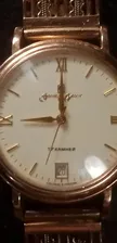 Золотые наручные часы с золотым браслетом